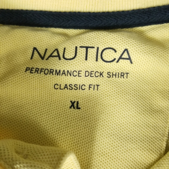 NÁUTICA Performance Deck Shirt Classic FIT Men's polos short sleeve collared XL - Picture 3 of 9